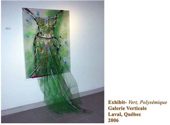 Tableau-robe vert-VERT-GALERIE VERTICALE-LAVAL